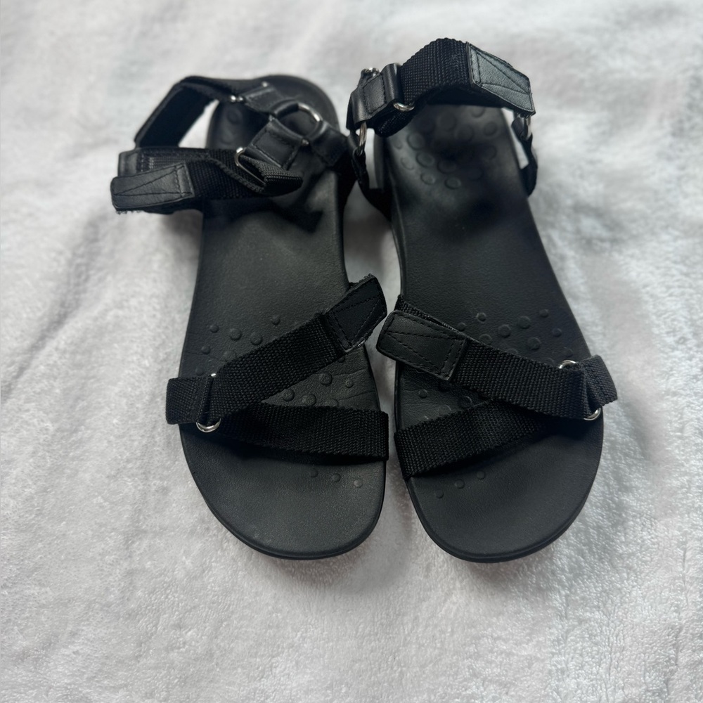 Vionic Black Adjustable Sandals - image 1